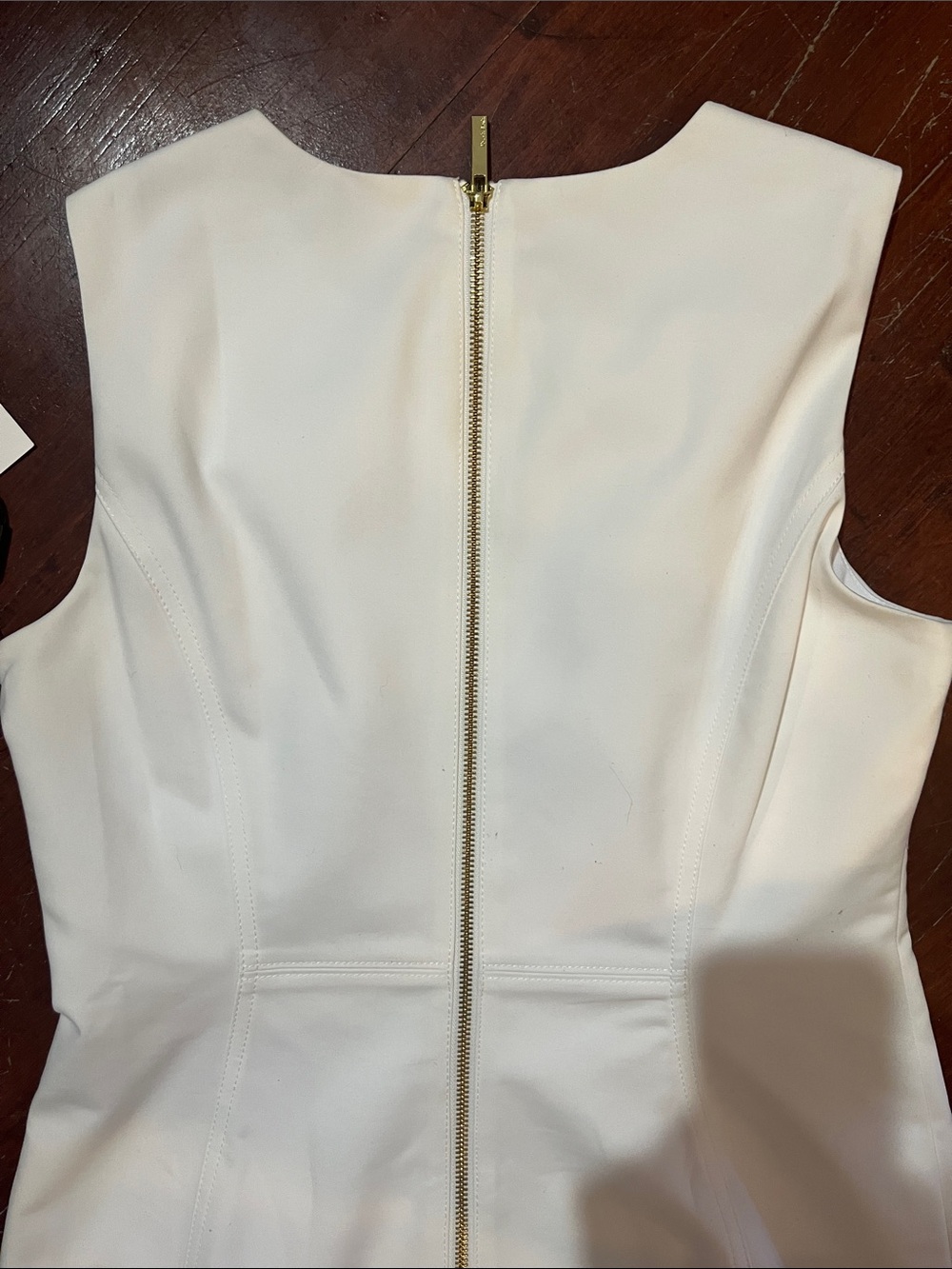 Calvin Klein White Sleeveless Midi Sheath Dress - Picture 8 of 13